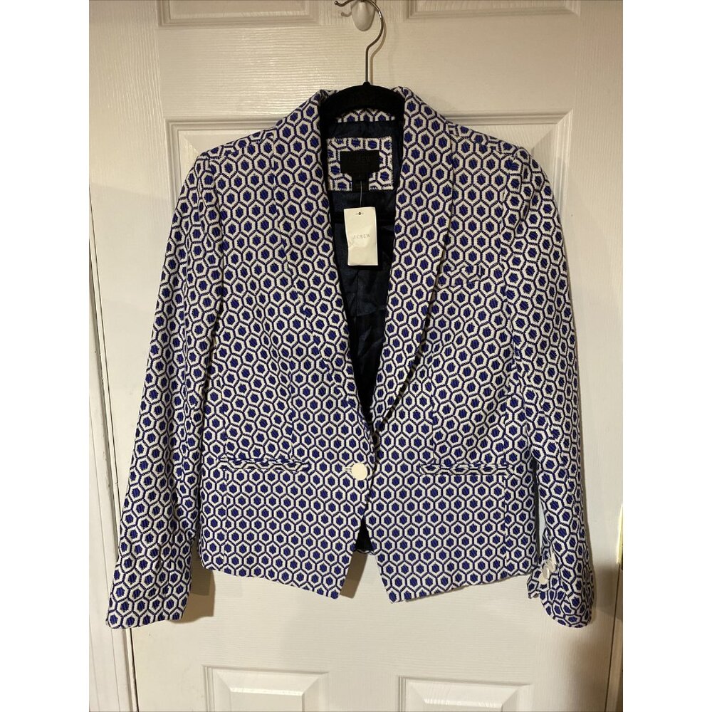 J Crew Collection Womens One Button Blazer Size 2